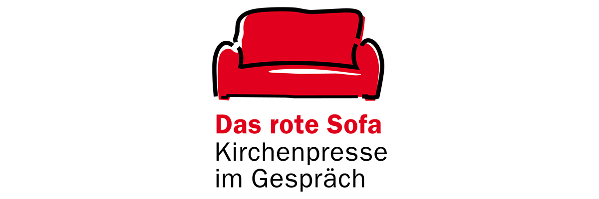 Rotes Sofa Kirchenpresse im Gespräch